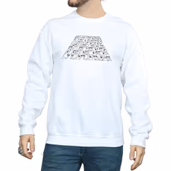 Star Wars: The Rise of Skywalker Mens Star Wars The Rise Of Skywalker Trooper Filled Logo Sweatshirt - XXL, White