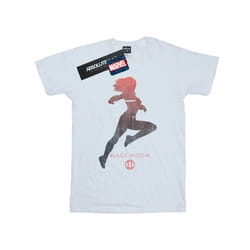 Marvel Womens/Ladies Black Widow Silhouette Cotton Boyfriend T-Shirt - L, White