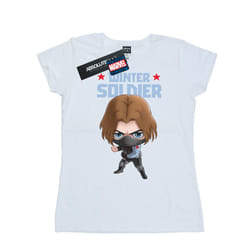 Marvel Womens/Ladies Winter Soldier Bucky Toon Cotton T-Shirt - XXL, White