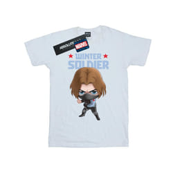 Marvel Womens/Ladies Winter Soldier Bucky Toon Cotton Boyfriend T-Shirt - M, White