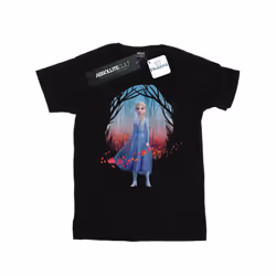 Disney Girls Frozen 2 Elsa Find The Way Cotton T-Shirt - 5-6 Years, Black