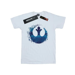 Star Wars: The Rise of Skywalker Mens Star Wars The Rise Of Skywalker Resistance Symbol Wave T-Shirt - M, White