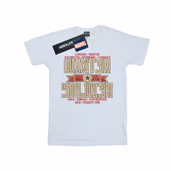 Marvel Womens/Ladies Winter Soldier Trigger Badge Cotton Boyfriend T-Shirt - L, White