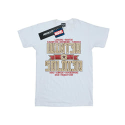 Marvel Womens/Ladies Winter Soldier Trigger Badge Cotton Boyfriend T-Shirt - XL, White