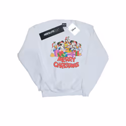 Disney Girls Mickey Mouse And Friends Christmas Sweatshirt - 12-13 Years, White
