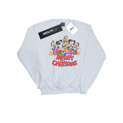Disney Girls Mickey Mouse And Friends Christmas Sweatshirt - 12-13 Years, White