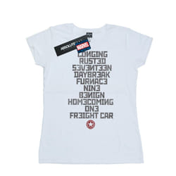 Marvel Womens/Ladies Winter Soldier Trigger Words Cotton T-Shirt - S, White