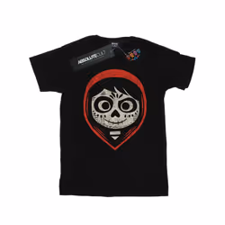 Disney Mens Coco Miguel Skeleton Face Hood T-Shirt - XXL, Black