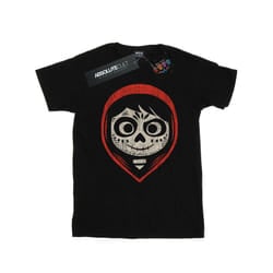 Disney Mens Coco Miguel Skeleton Face Hood T-Shirt - XXL, Black