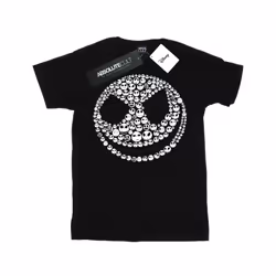 Disney Mens Nightmare Before Christmas Jack Skull Collage T-Shirt - 5XL, Black