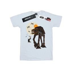 Star Wars Mens Halloween AT AT T-Shirt - L, White