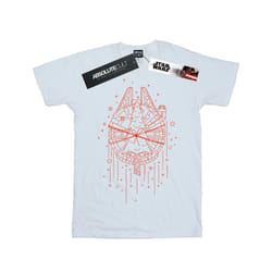 Star Wars Mens Millennium Falcon Christmas Tree Delivery T-Shirt - M, White