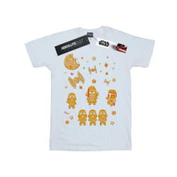 Star Wars Mens Gingerbread Empire T-Shirt - L, White