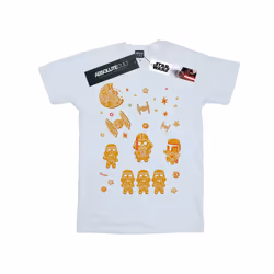 Star Wars Mens Gingerbread Empire T-Shirt - XXL, White