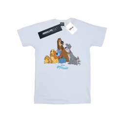 Disney Mens Lady And The Tramp Classic Group T-Shirt - M, White