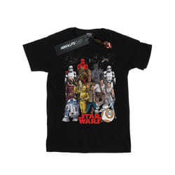 Star Wars Boys The Rise Of Skywalker Character Collage T-Shirt - 12-13 Years, Black