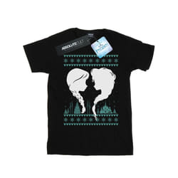 Disney Mens Frozen Christmas Sisters T-Shirt - XXL, Black