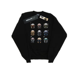 Star Wars Boys The Mandalorian Helmet Display Sweatshirt - 9-11 Years, Black