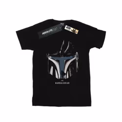 Star Wars Boys The Mandalorian Helmet Silhouette T-Shirt - 9-11 Years, Black