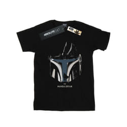 Star Wars Boys The Mandalorian Helmet Silhouette T-Shirt - 9-11 Years, Black