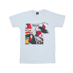 Disney Mens Mulan Movie Comic Style T-Shirt - XL, White