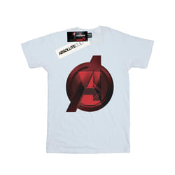 Marvel Mens Black Widow Movie Avengers Logo T-Shirt - S, White