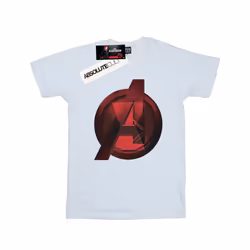 Marvel Mens Black Widow Movie Avengers Logo T-Shirt - XXL, White