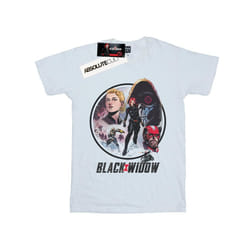 Marvel Mens Black Widow Movie Vintage Circle T-Shirt
