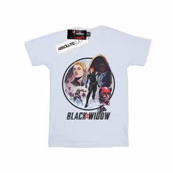 Marvel Mens Black Widow Movie Vintage Circle T-Shirt