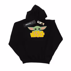 Star Wars Boys The Mandalorian The Child And Logo Hoodie - 9-11 Years, Black