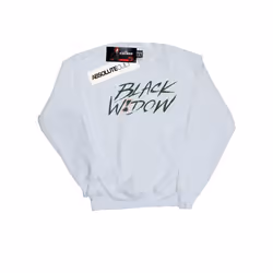 Marvel Mens Black Widow Movie Alt Logo Sweatshirt - XXL, White