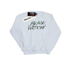 Marvel Mens Black Widow Movie Alt Logo Sweatshirt - XXL, White