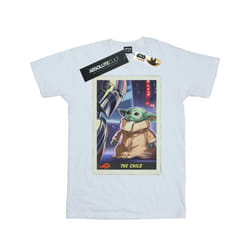 Star Wars Boys The Mandalorian The Child Card T-Shirt - 7-8 Years, White