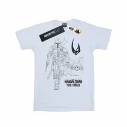 Star Wars Mens The Mandalorian Clan Of Two T-Shirt - S, White