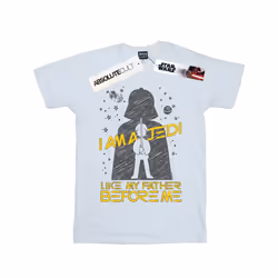 Star Wars Boys Jedi Like My Father T-Shirt - 9-11 Years, White