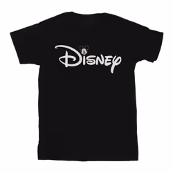 Disney Mens Mickey Mouse Logo Head T-Shirt - S, Black