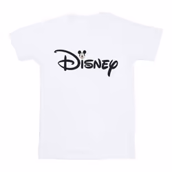 Disney Mens Mickey Mouse Logo Head T-Shirt - L, White