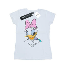 Disney Womens/Ladies Daisy Duck Big Portrait Cotton T-Shirt - L, White