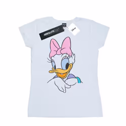 Disney Womens/Ladies Daisy Duck Big Portrait Cotton T-Shirt - XL, White