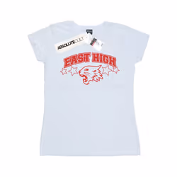 Disney Womens/Ladies High School Musical The Musical Wildcat Stars Cotton T-Shirt - XL, White