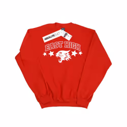 Disney Mens High School Musical The Musical Wildcat Stars Sweatshirt - S, Red