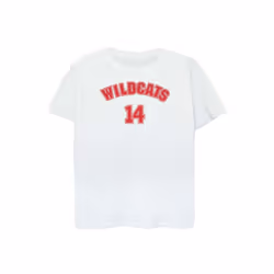 Disney Womens/Ladies High School Musical The Musical Wildcats 14 Cotton Boyfriend T-Shirt - S, White