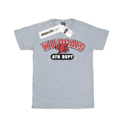 Disney Womens/Ladies High School Musical The Musical Wildcats Athletic Cotton Boyfriend T-Shirt - S, Sports Grey