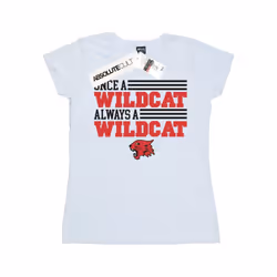 Disney Womens/Ladies High School Musical The Musical Once A Wildcat Cotton T-Shirt - S, White
