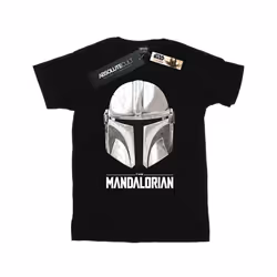 Star Wars Boys The Mandalorian Helmet Logo T-Shirt - 9-11 Years, Black