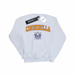 Disney Womens/Ladies Princess Cinderella Varsity Sweatshirt - S, White