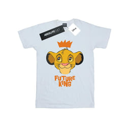 Disney Boys The Lion King Simba Future King T-Shirt - 7-8 Years, White