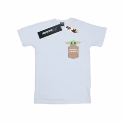 Star Wars Mens The Mandalorian The Child Cargo Pocket T-Shirt - XL, White
