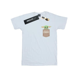 Star Wars Mens The Mandalorian The Child Cargo Pocket T-Shirt - XL, White