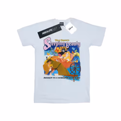 Disney Womens/Ladies Sleeping Beauty Collage Poster Cotton Boyfriend T-Shirt - M, White